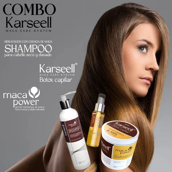COMBO PRO KARSEELL 3 EN 1 (SHAMPOO + BOTOX + ARGAN)