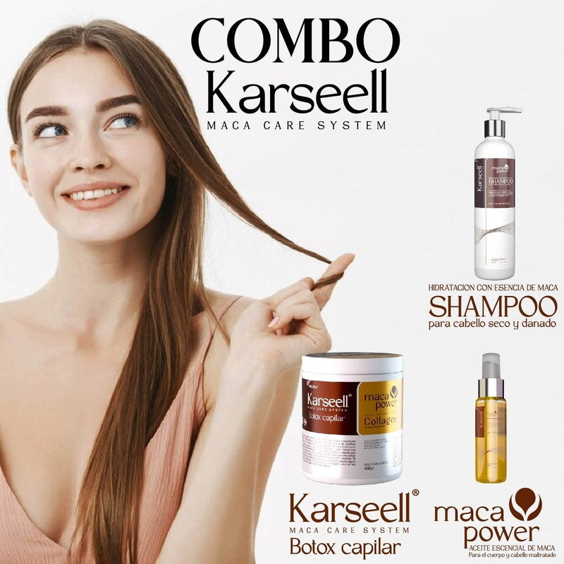 COMBO PRO KARSEELL 3 EN 1 (SHAMPOO + BOTOX + ARGAN)