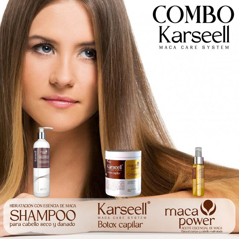COMBO PRO KARSEELL 3 EN 1 (SHAMPOO + BOTOX + ARGAN)
